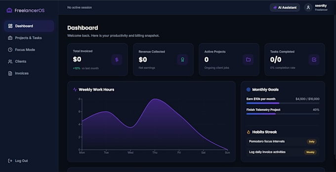 develop a custom full stack website in react and node