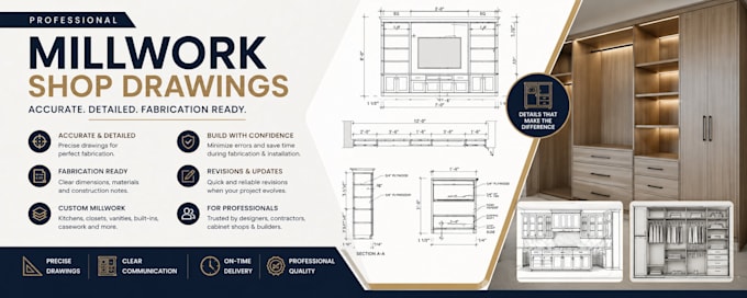 create professional millwork shop drawings