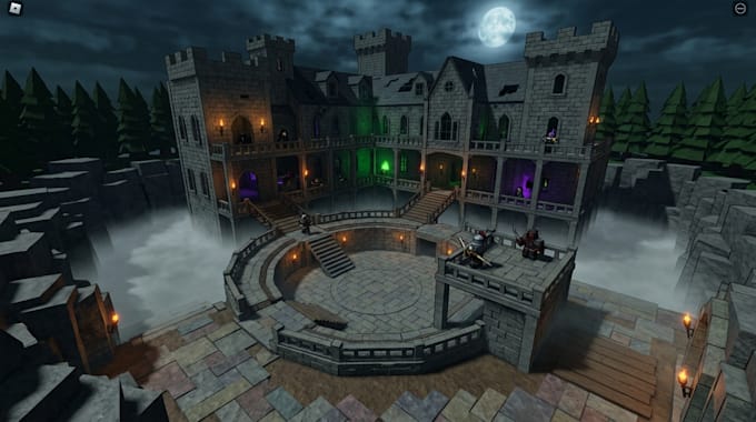 create roblox map environment horror maps battle arena mansion medieval kingdom