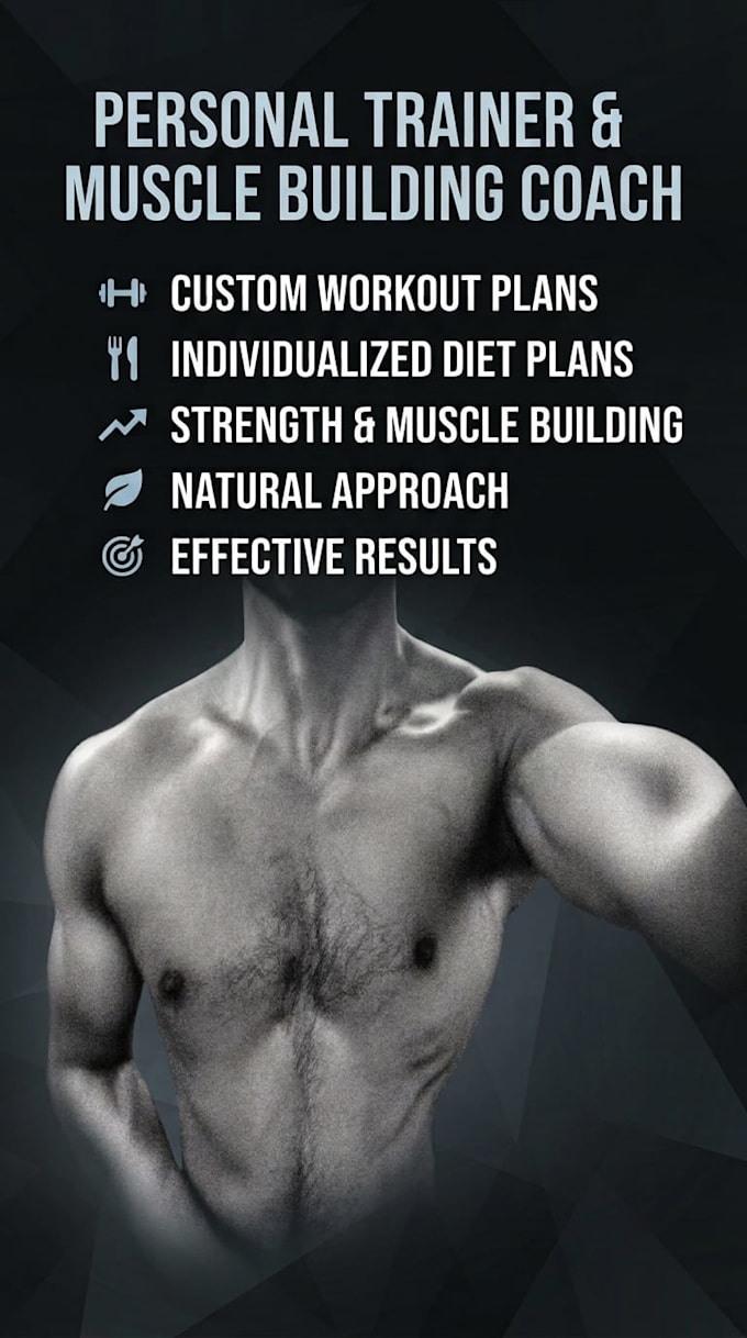 design a custom muscle building workout and diet plan