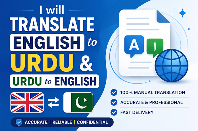 manually translate english to urdu and urdu to english