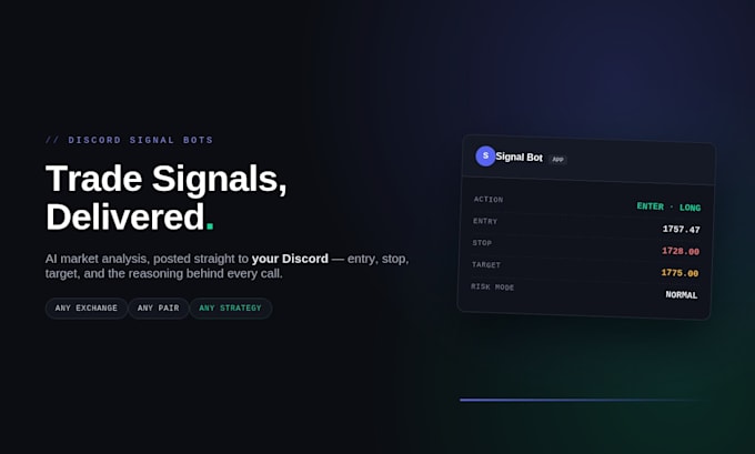 build a custom ai signals bot using advanced indicators