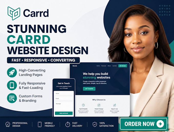 do carrd website design and carrd landing page build website