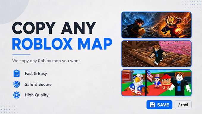 copy any roblox game for you