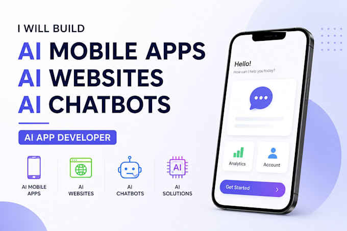 do ai chatbot ai mobile app development ai website as ai app developer