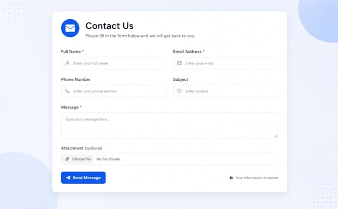 build a custom PHP mysql form with admin panel and email notification