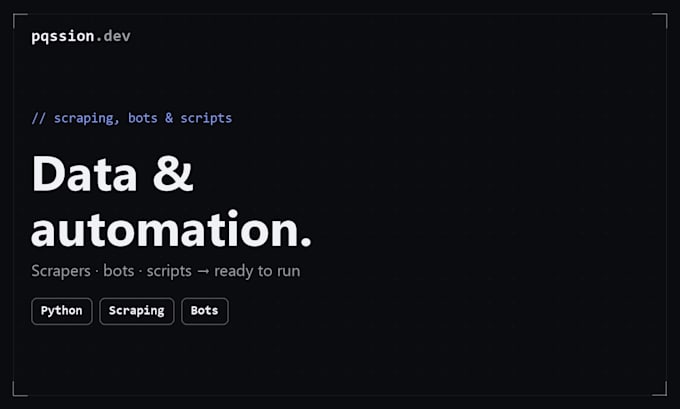 build a web scraper bot or automation script in python