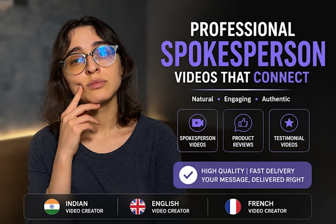 spokesperson video actor female spokesperson testimonial ugc review video review