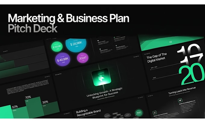 design modern presentation slides and pitch decks