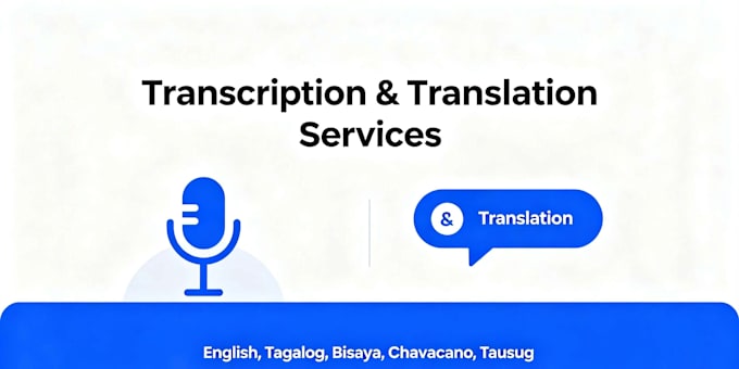 do transcription and translation for local languages service