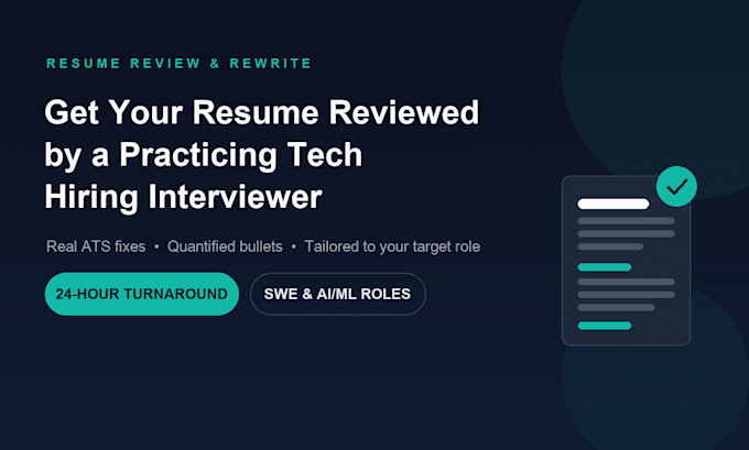 review or rewrite your resume for tech and software engineering roles