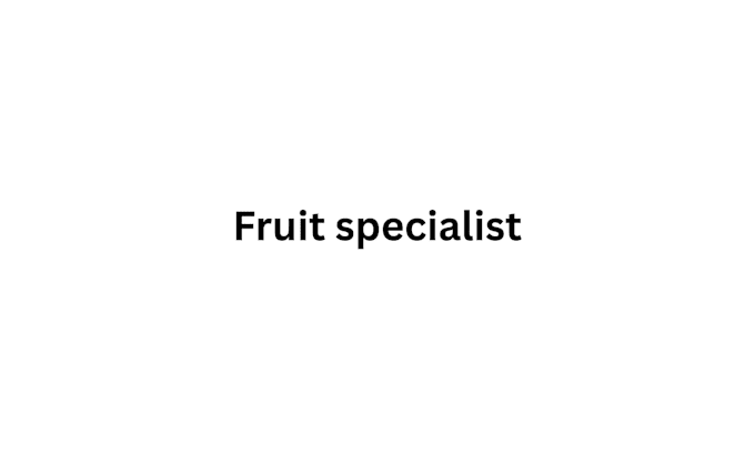 food fruit specialist design