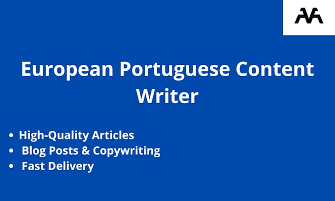 write high quality european portuguese content