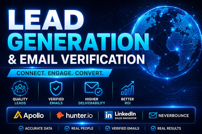 do lead generation and email verification using proper tools