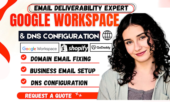 setup google workspace, fix email and dns configuration