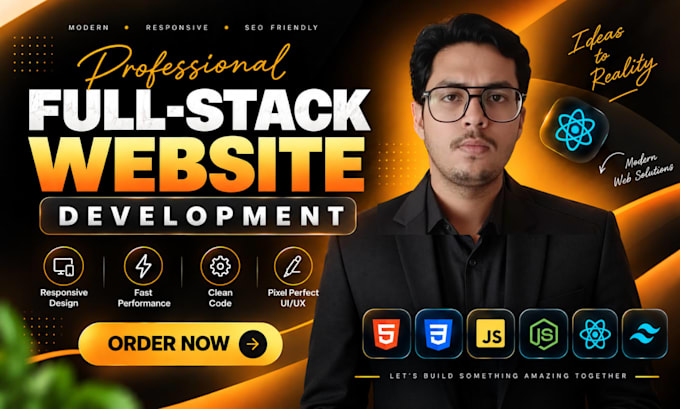 do custom website development as full stack developer and front end developer