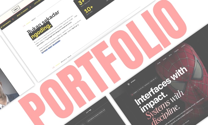 design and develop a professional portfolio website