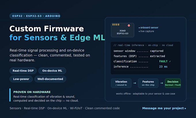 develop esp32 arduino firmware for your sensor projects