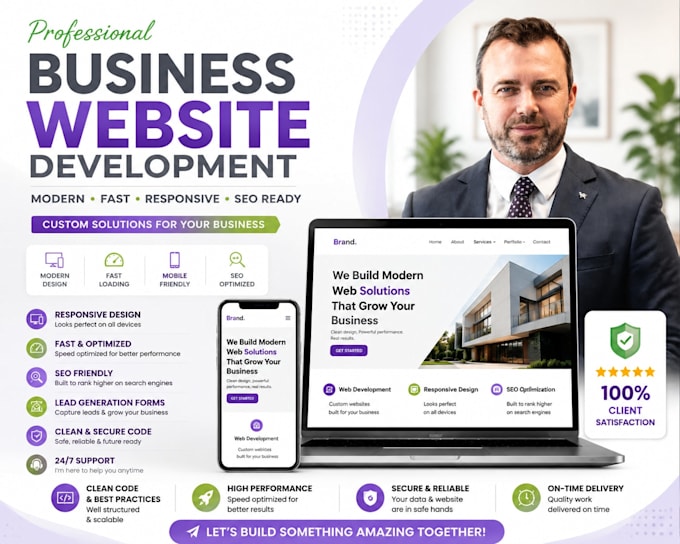 develop professional business website