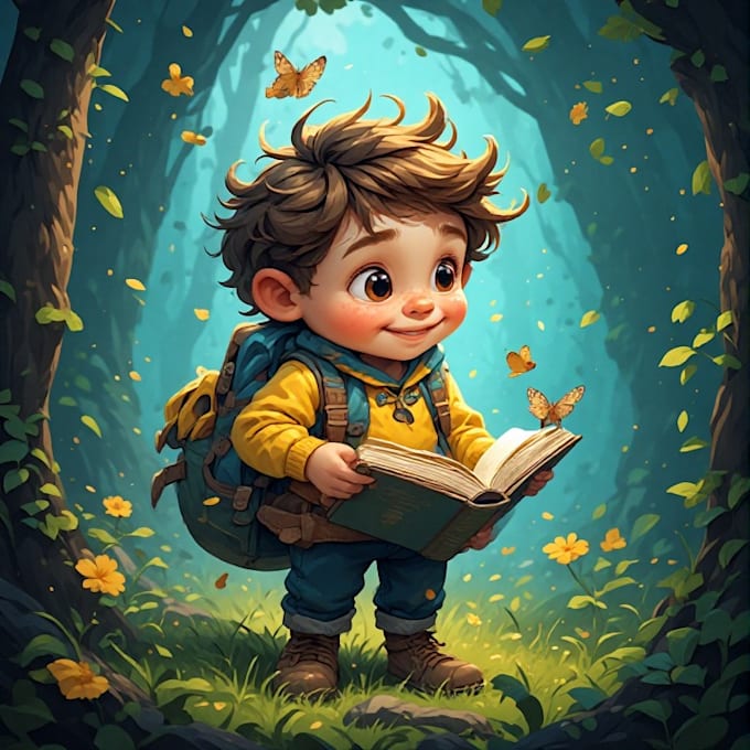 custom illustrate children books character illustration