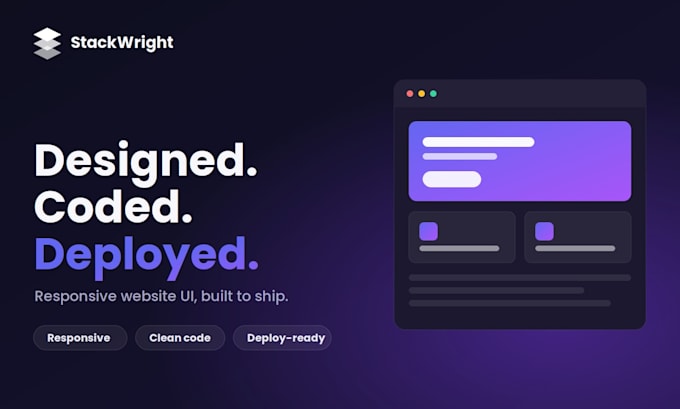 create a professional website tailored to your needs
