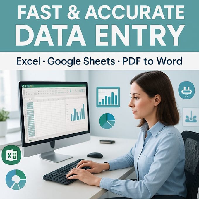 accurate data entry, copy paste, excel data entry