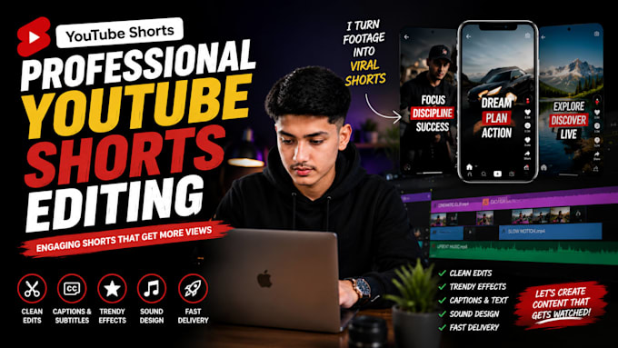 edit professional youtube shorts