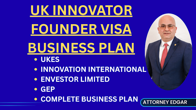 write a business plan for UK innovator founder or expansion worker visa