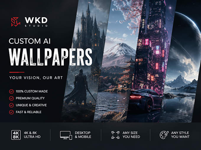 create custom ai wallpapers in 4k for desktop and mobile