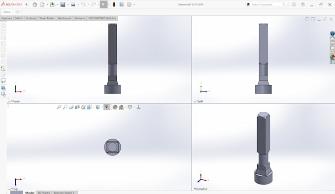 convert 2d into 3d solidworks