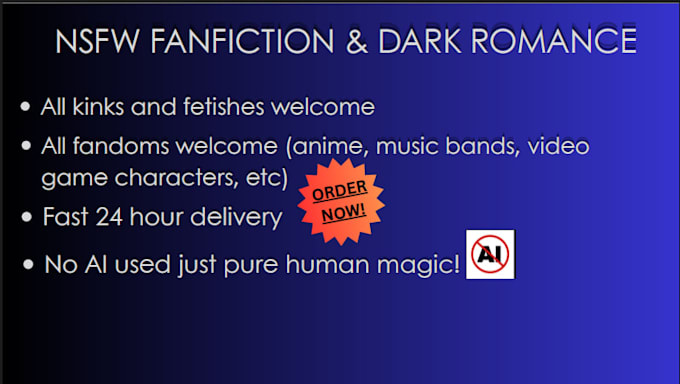 write a nsfw, erotic, kinky fanfiction story
