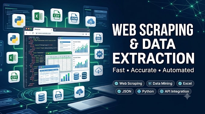 do web scraping and data extraction for you