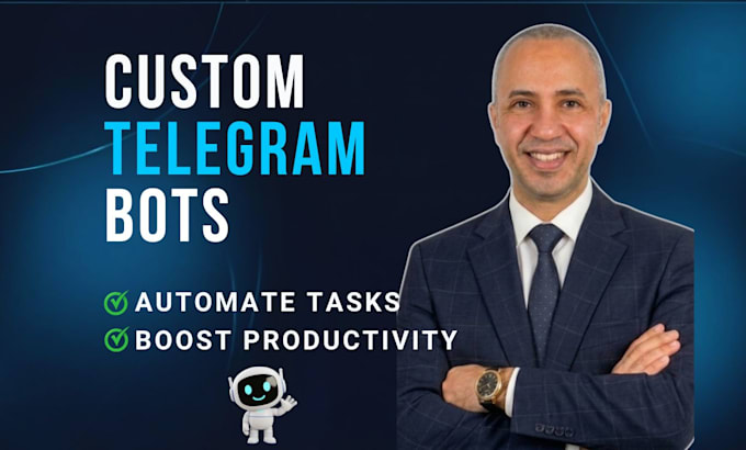 develop a custom python telegram bot with ai and API integration
