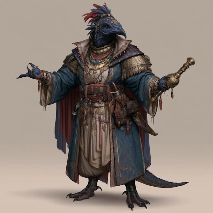 create dnd character designs and artwork