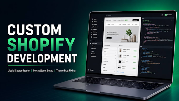 do custom shopify development and liquid theme customization