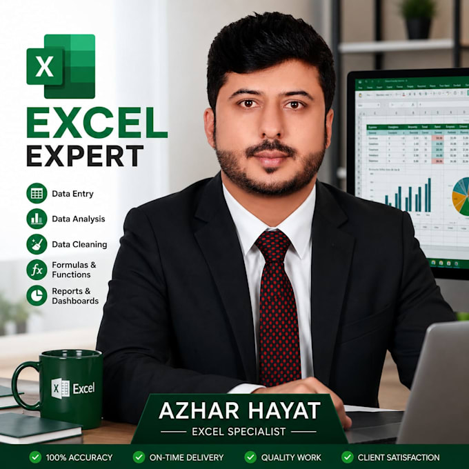 do data entry, formating, data clean, annalise data,