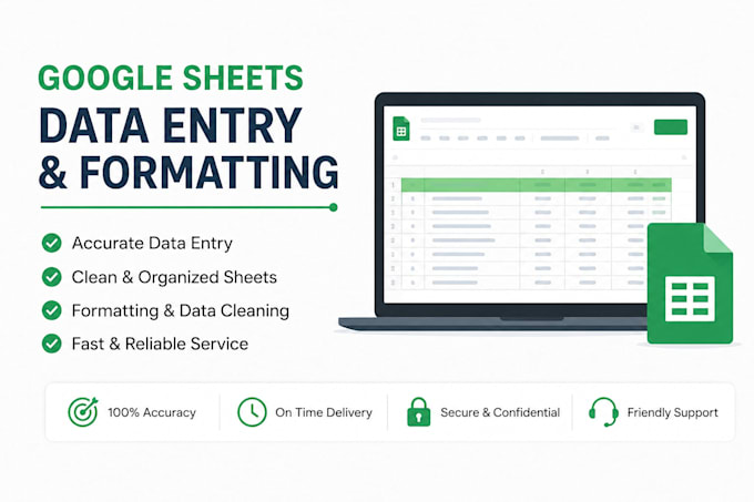 do google sheets data entry and formatting