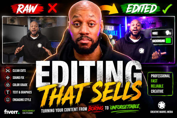 do professional brand video editing for social media