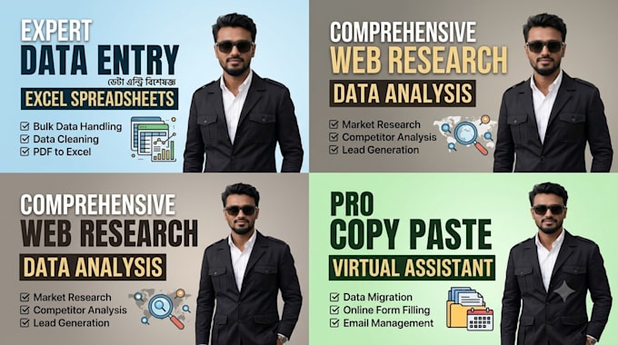 your expert assistant for data entry and web research