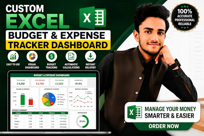 create a custom excel budget and expense tracker