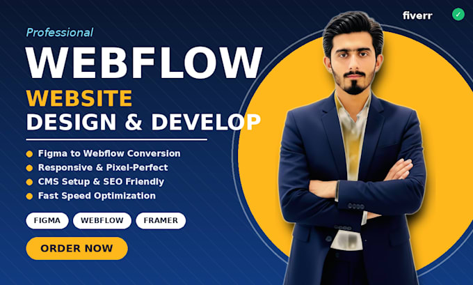 develop a custom webflow website for your business