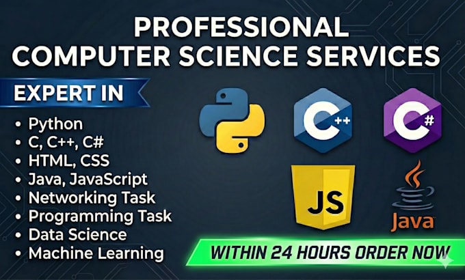 do computer science assigned in cpp, python, c sharp and java programming t