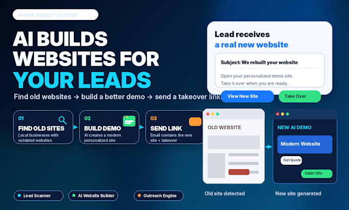build an autonomous ai lead generation and website machine