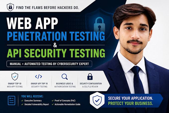 do web,app pentesting and API security testing