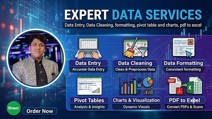 clean, merge, format, split excel data, pdf to excel