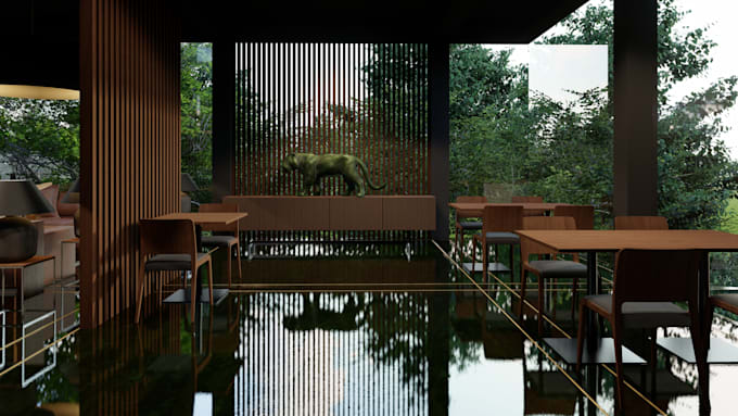 do hospitality interior design with realistic 3d renderings