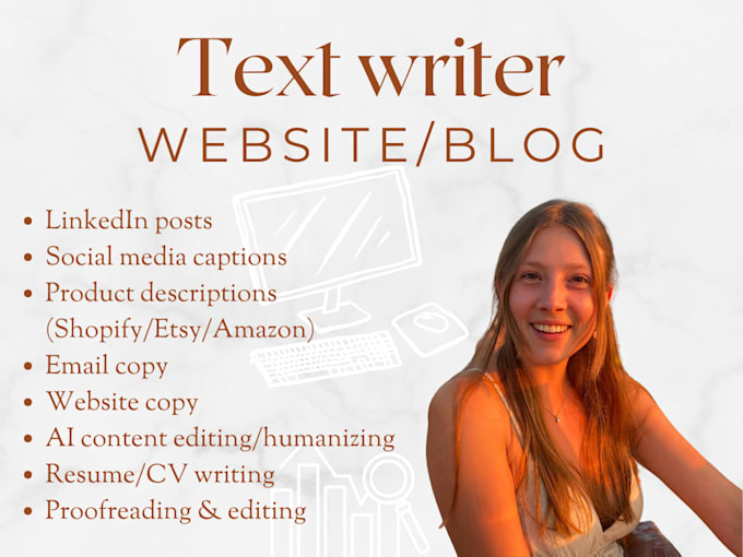 write unique texts for your website in dutch or english
