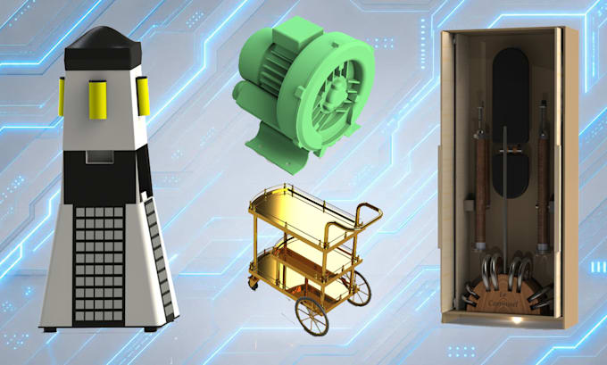 design 3d model cad realistic rendering animation  product  by solidworks