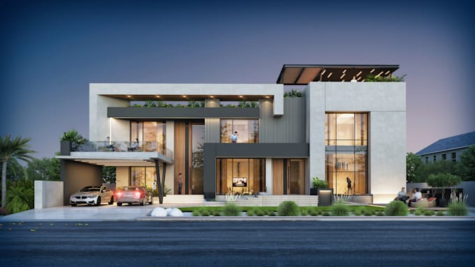create photorealistic architectural 3d modeling and renderings