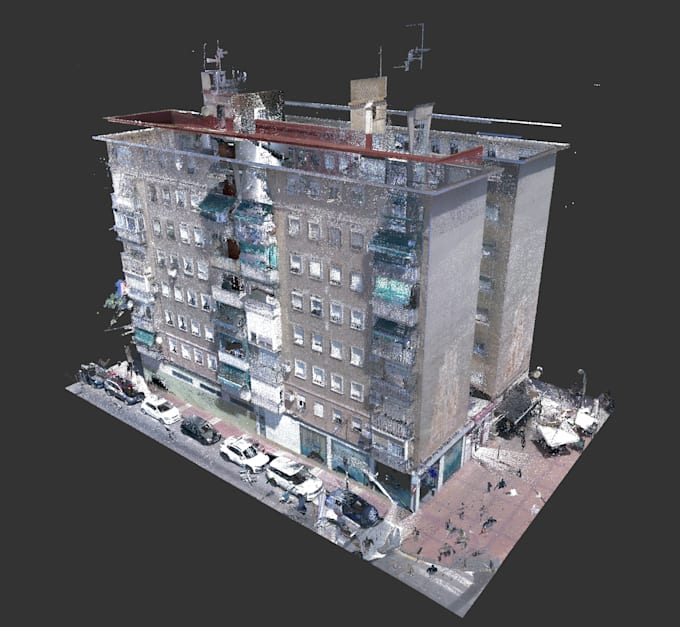 register, georeference and clean laser scan point clouds
